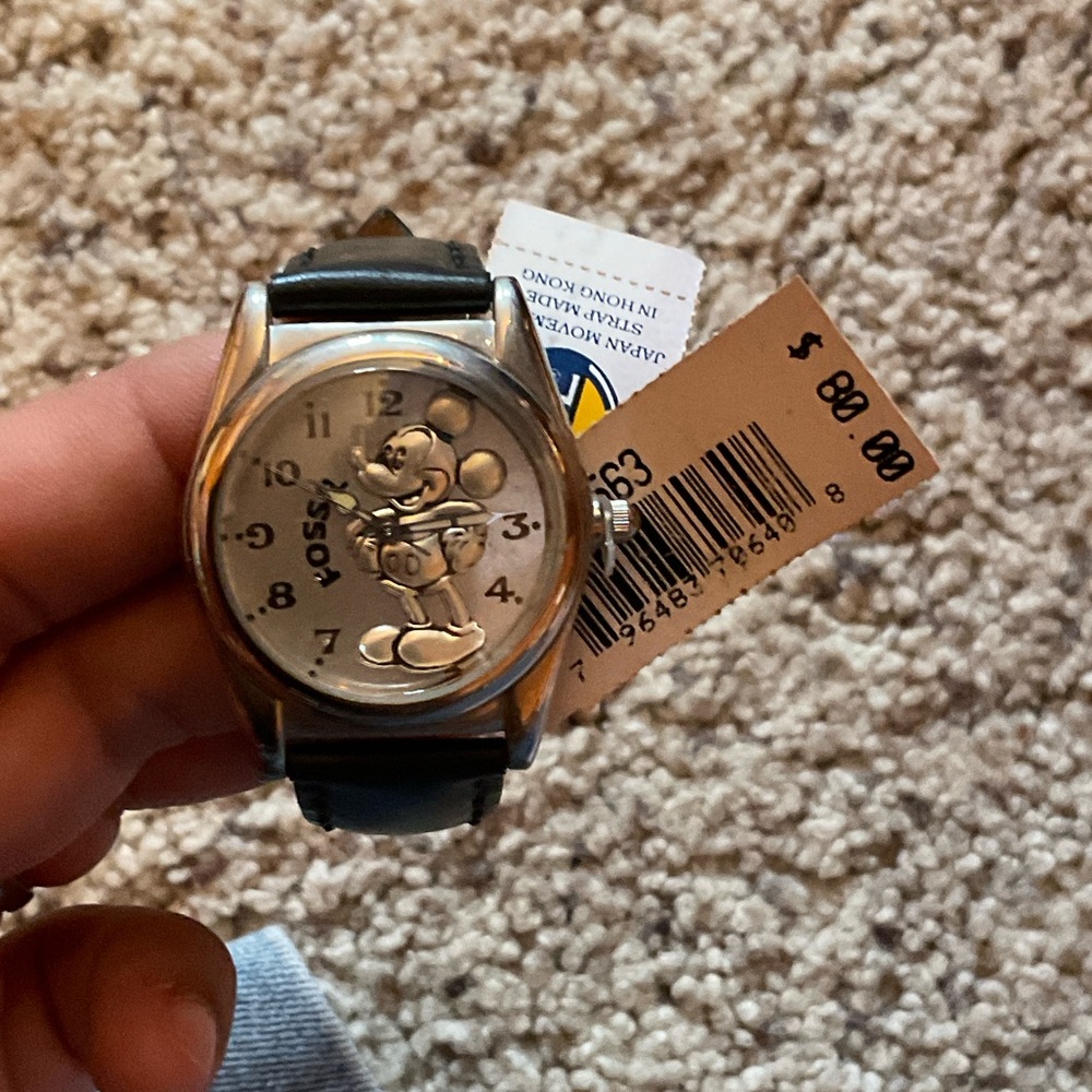 Mickey Mouse collectors Watch and wood toy - Picture 2 of 6